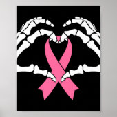 Skeleton Handen houden Ribbon Halloween Kostuum Ha Poster (Voorkant)