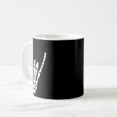 Skeleton Handgebaar - Rock Skeleton Hand - Hallo Koffiemok (Voorkant links)