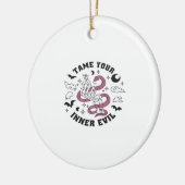 Skeleton Handje Making Heart Keramisch Ornament (Links)