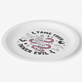 Skeleton Handje Making Heart Papieren Bordje (Gekanteld)