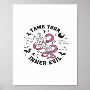 Skeleton Handje Making Heart Poster