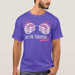 Skeleton HandPumpkin Borstkanker 2543 T-shirt