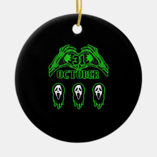 Skeleton Hands Classic Design Keramisch Ornament