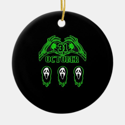 Skeleton Hands Classic Design Keramisch Ornament (Voorkant)