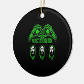 Skeleton Hands Classic Design Keramisch Ornament (Links)