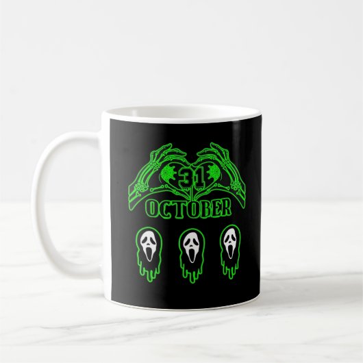 Skeleton Hands Classic Design Koffiemok (Links)