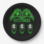 Skeleton Hands Classic Design Papieren Bordje (Voorkant)