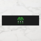 Skeleton Hands Classic Design Waterfles Etiket (Enkel label)