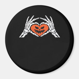 Skeleton Hands Een Spooky Halloween Heart Classic Magneet