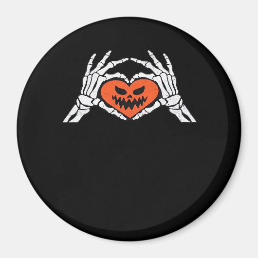 Skeleton Hands Een Spooky Halloween Heart Classic Magneet (Voorkant)