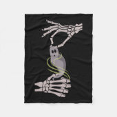 Skeleton Hands Ghost Spooky Halloween Fleece Deken (Voorkant)