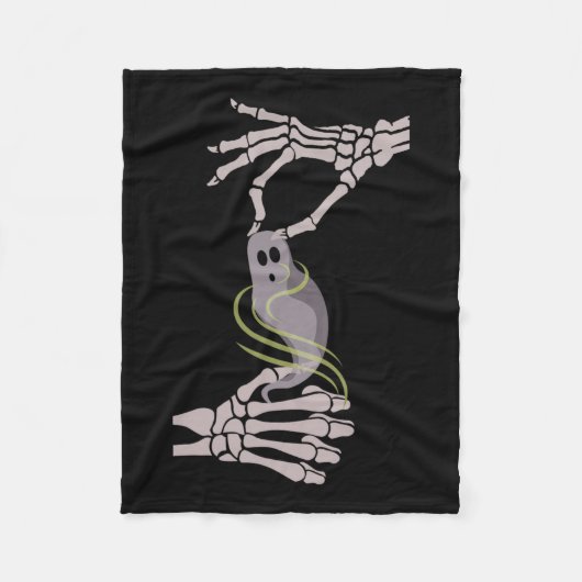 Skeleton Hands Ghost Spooky Halloween Fleece Deken (Voorkant)