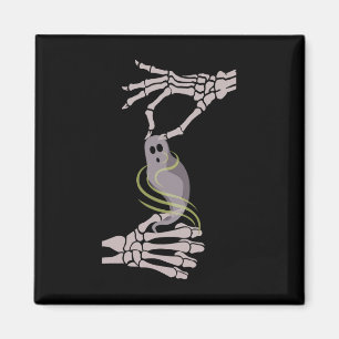 Skeleton Hands Ghost Spooky Halloween Magneet
