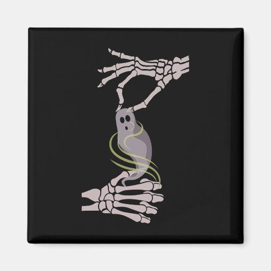 Skeleton Hands Ghost Spooky Halloween Magneet (Voorkant)
