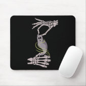 Skeleton Hands Ghost Spooky Halloween Muismat (Met muis)
