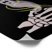 Skeleton Hands Ghost Spooky Halloween Poster (Hoek)