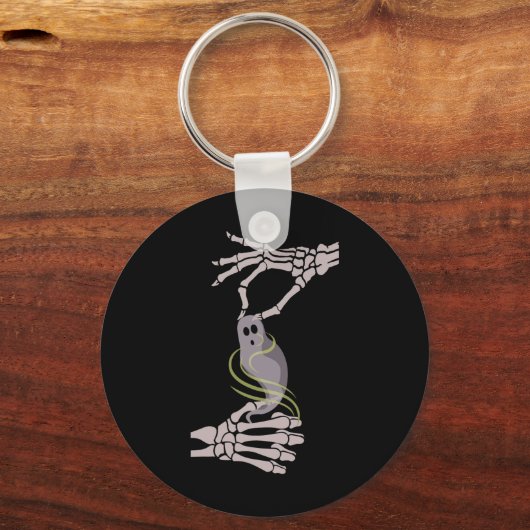 Skeleton Hands Ghost Spooky Halloween Sleutelhanger (Voorkant)