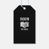 Skeleton Hands Grey Heart Graphic voor Classic Cadeaulabel (Voorkant)