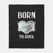 Skeleton Hands Grey Heart Graphic voor Classic Fleece Deken (Voorkant)