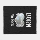 Skeleton Hands Grey Heart Graphic voor Classic Fleece Deken (Voorkant (Horizontaal))