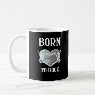 Skeleton Hands Grey Heart Graphic voor Classic Koffiemok
