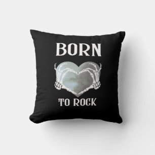 Skeleton Hands Grey Heart Graphic voor Classic Kussen