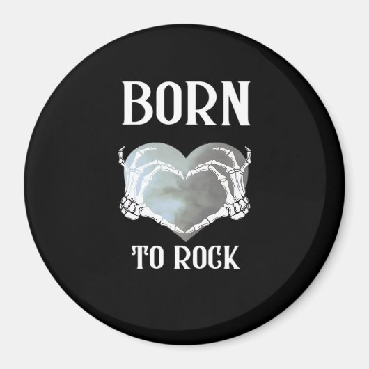 Skeleton Hands Grey Heart Graphic voor Classic Magneet (Voorkant)