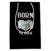 Skeleton Hands Grey Heart Graphic voor Classic Medium Cadeauzakje (Voorkant)