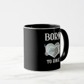 Skeleton Hands Grey Heart Graphic voor Classic Mok (Voorkant rechts)