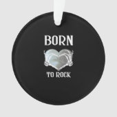 Skeleton Hands Grey Heart Graphic voor Classic Ornament (voorkant)