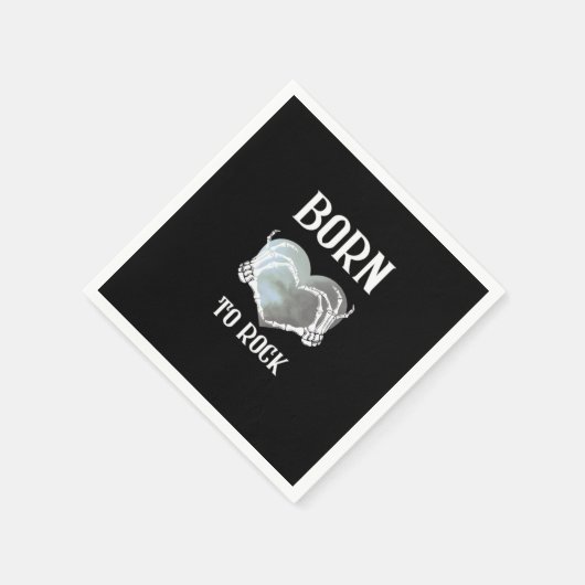 Skeleton Hands Grey Heart Graphic voor Classic Servet (Hoek)