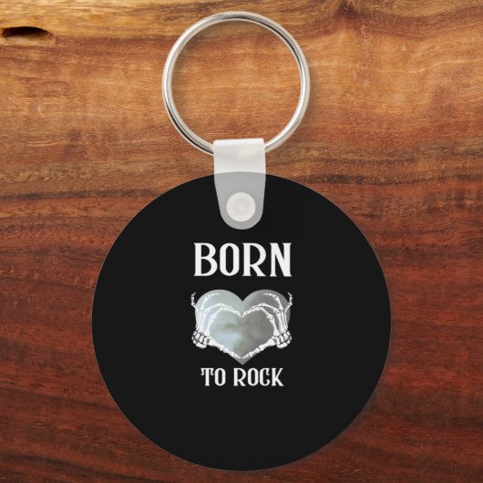 Skeleton Hands Grey Heart Graphic voor Classic Sleutelhanger (Voorkant)