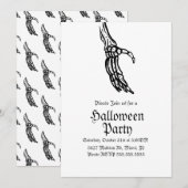 Skeleton Hands Halloween Birthday Party Kaart (Voorkant / Achterkant)