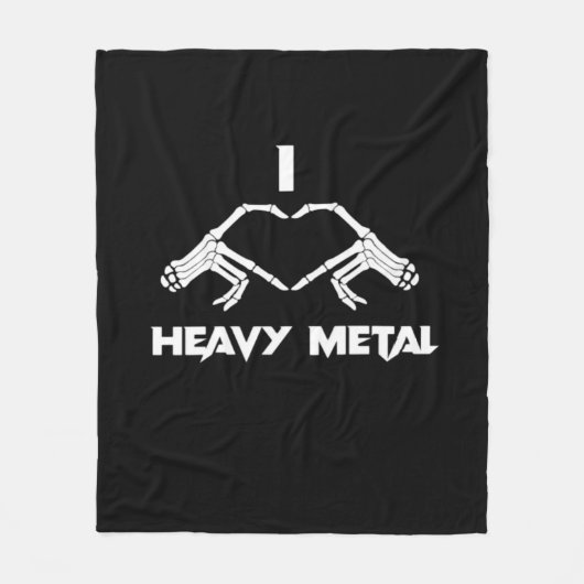 Skeleton Hands Heart beroemd gemaakt door Funny Ha Fleece Deken (Voorkant)