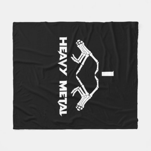 Skeleton Hands Heart beroemd gemaakt door Funny Ha Fleece Deken (Voorkant (Horizontaal))