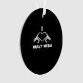 Skeleton Hands Heart beroemd gemaakt door Funny Ha Ornament (voorkant)