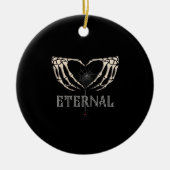 Skeleton Hands Heart Classic Keramisch Ornament (Voorkant)