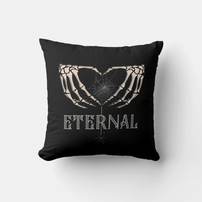 Skeleton Hands Heart Classic Kussen (Voorkant)