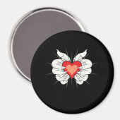 Skeleton Hands Heart Classic Magneet (Voorkant / Achterkant)