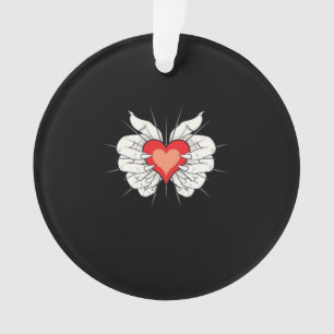 Skeleton Hands Heart Classic Ornament