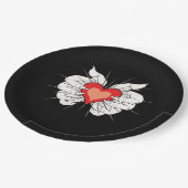 Skeleton Hands Heart Classic Papieren Bordje (Gekanteld)