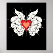 Skeleton Hands Heart Classic Poster (Voorkant)