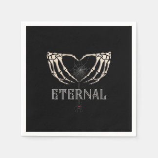 Skeleton Hands Heart Classic Servet