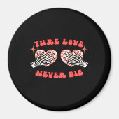 Skeleton Hands Heart Design Classic Magneet (Voorkant)