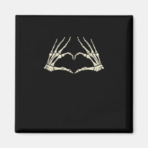 Skeleton Hands Heart Funny Halloween Mannen Vrouwe Magneet