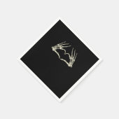 Skeleton Hands Heart Funny Halloween Mannen Vrouwe Servet (Hoek)