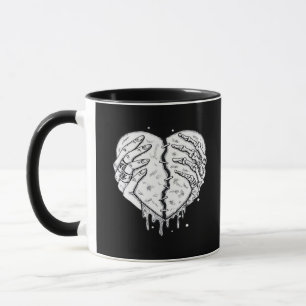 Skeleton Hands Heart – Gothic Heart Classic Mok