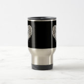 Skeleton Hands Heart – Gothic Heart Classic Reisbeker (Center)