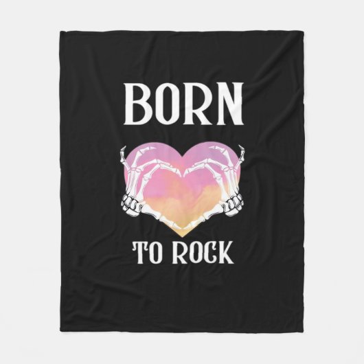 Skeleton Hands Heart Graphic voor Classic Fleece Deken (Voorkant)