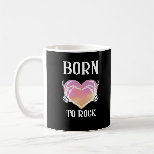 Skeleton Hands Heart Graphic voor Classic Koffiemok (Links)